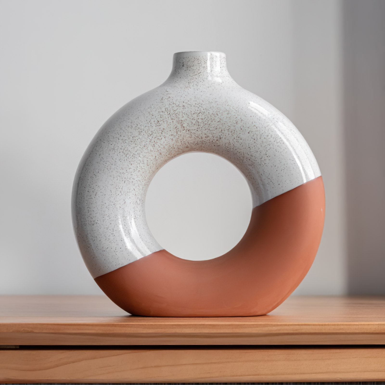 glazed-ceramic-donut-vasevaseliving-simply-house-120211 Vase Glazed Ceramic Donut Vase - Living Simply House