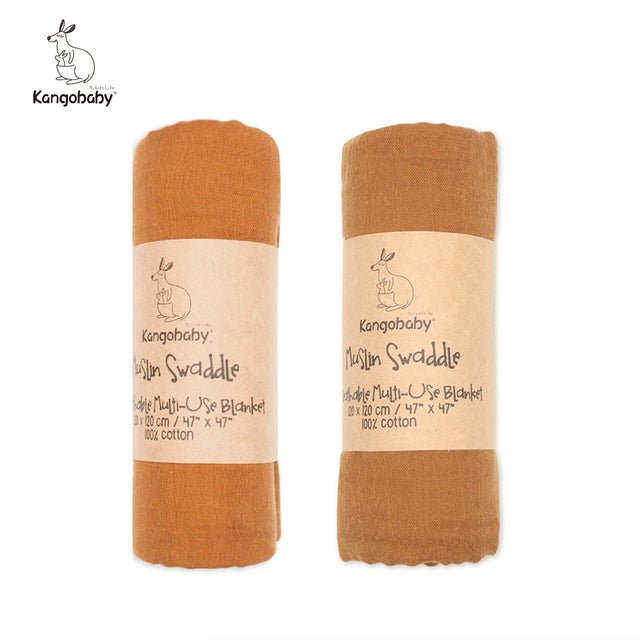 kangobaby-100-cotton-muslin-swaddle-2pkchildrensliving-simply-house-471308 Children's Kangobaby 100% Cotton Muslin Swaddle (2pk) - Living Simply House
