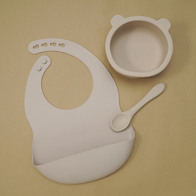 silicone-bear-tableware-and-bibchildrensliving-simply-house-674607 Children's Silicone Bear Tableware and Bib - Living Simply House