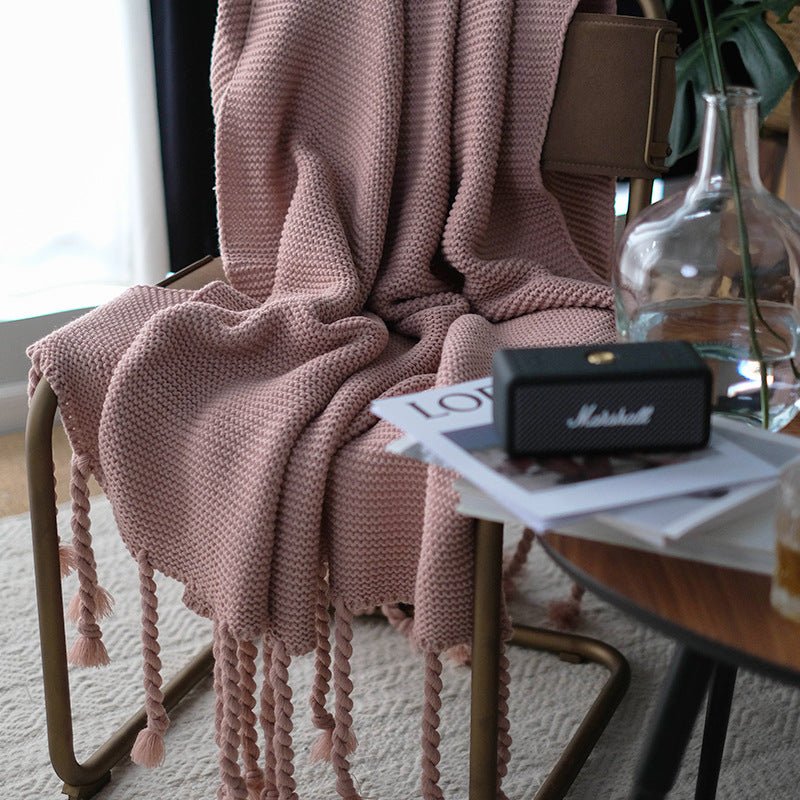 tassel-woolen-blanketblankets-and-throwsliving-simply-house-528093 Blankets and Throws Tassel Woolen Blanket - Living Simply House